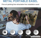 RRFTOK Silver 2 Pack 17-66 Inch Art Easel Stand - Image 2