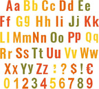 FYSUIMU 134 Pcs Fall Bulletin Board Letters Autumn Colored Alphabet Number by FYSUIMU