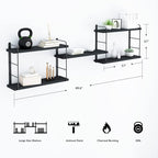 MXCSE Wall Shelves, Wall Mounted Bookshelves, DIY Floating Shelves - Image 3
