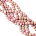 35PCS 10mm Natural Rhodochrosite Gemstone Smooth Round Loose Beads - Image 4