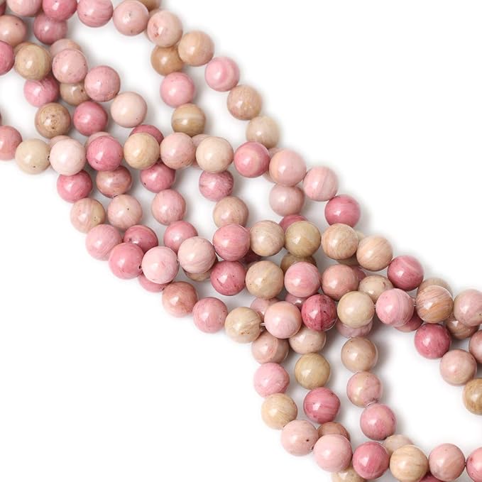 35PCS 10mm Natural Rhodochrosite Gemstone Smooth Round Loose Beads - Image 4