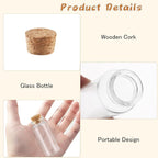 24 Pcs 30ml/1oz Glass Bottles Transparent Mini Glass Vials Empty Sample - Image 3