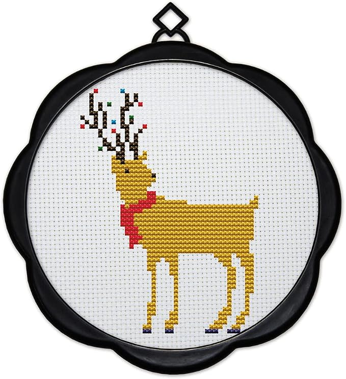 Awesocrafts Cross Stitch Kits Deer King 11CT Stamped Patterns Easy Cross by Awesocrafts