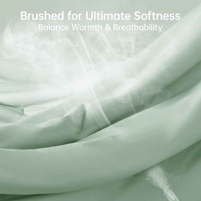 MUXHOMO King Size Comforter Set, All Season Ultra Soft Down Alternative Bedding - Image 3