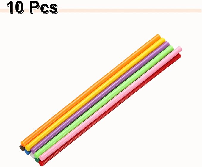 HARFINGTON 10pcs Hot Glue Sticks 0.28" Dia x 9.84" Long EVA Mini Hot Melt - Image 3