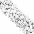 260pcs White Turquoise Crystal Beads Chips 5mm to 8mm Irregular Gemstone Beads by Ouubuuy