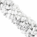 260pcs White Turquoise Crystal Beads Chips 5mm to 8mm Irregular Gemstone Beads by Ouubuuy