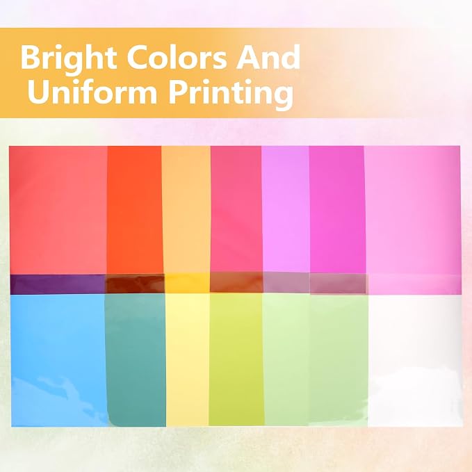 Colorful Plastic Paper, 160 Pieces Colored Transparency Sheets 7.5x7.5 In Craft - Image 7