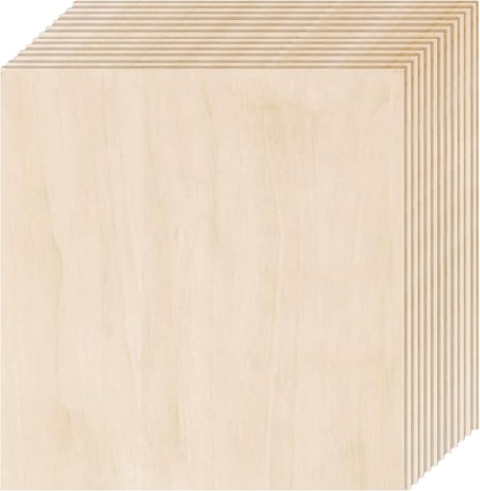 12 Pack Basswood Sheets 1/4 inch, 6mm Basswood by Unknown