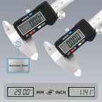 Digital Caliper Measuring Tool, Stainless Steel Vernier Caliper Digital 6IN | - Image 5