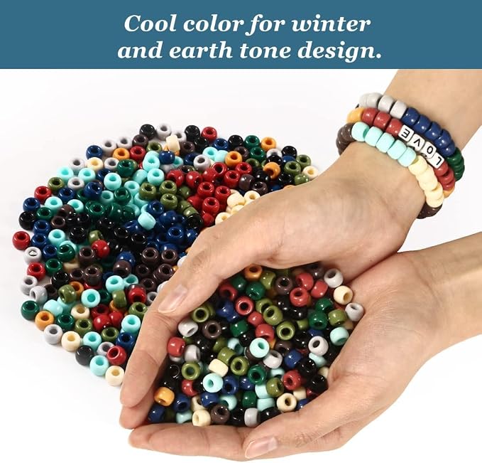 3000+ pcs Pony Beads, Beads for Hair Braids, Beads for Crafts, Plastic Beads - Image 4