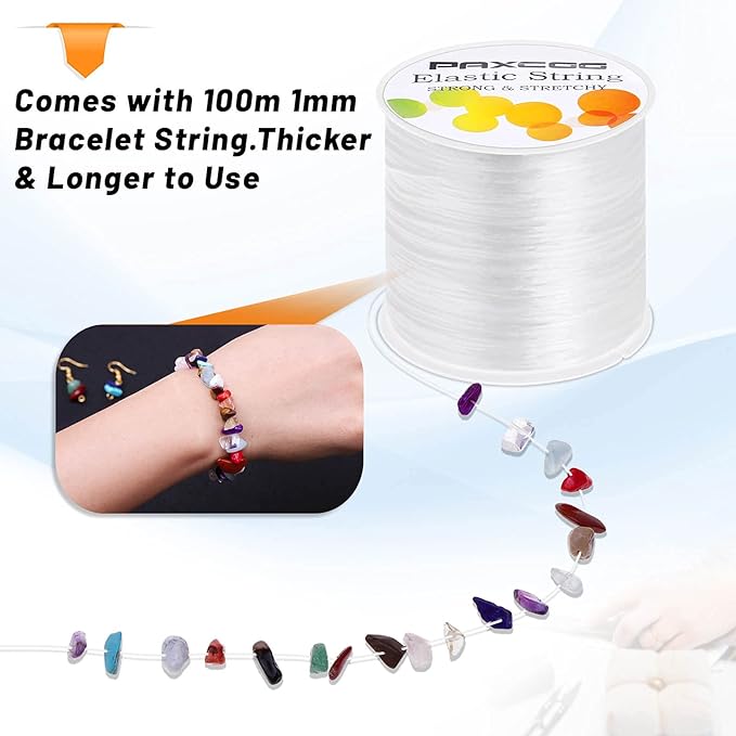 Paxcoo Elastic Bracelet String Cord Stretch Bead Cord - Image 4