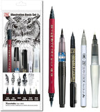 Kuretake Zig Inktober pen set, for Illustration, Manga Drawing, Lettering and by Kuretake