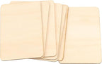 HOIGON 150 PCS Rectangle Unfinished Wood Pieces, 4 x 6 Inch Blank Basswood - Image 4