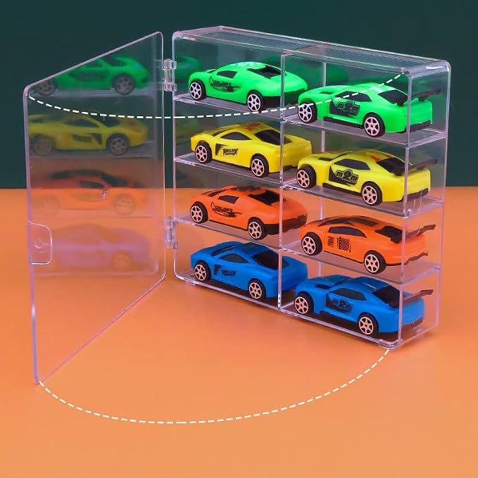 Hot 1/64 Scale Matchbox Wheels Toy Car Display Case Holds 32 Toy Cars Storage - Image 5