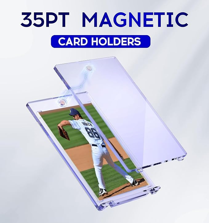 50ct Magnetic Card Holder, 35pt One Touch Card Holder, U-V Protectors Hard - Image 2