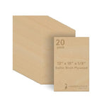 3 mm Baltic Birch Plywood 1/8 x 12 x 18 Inch, Box of 20 B/BB Grade Craft Wood by Woodpeckers