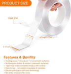 Yeefeoch Double Sided Tape Heavy Duty, mounting Picture Hanging Adhesive Strips - Image 2