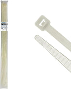 Kable Kontrol Heavy Duty Cable Zip Ties 50 Pcs 40 Inch, Natural White, 250 Lbs by KABLEKONTROL%C2%AE