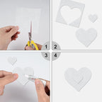 40 Pcs White Soft Felt Fabric Sheet 8" x 12" Assorted Color Felt Fabric Sheets - Image 4