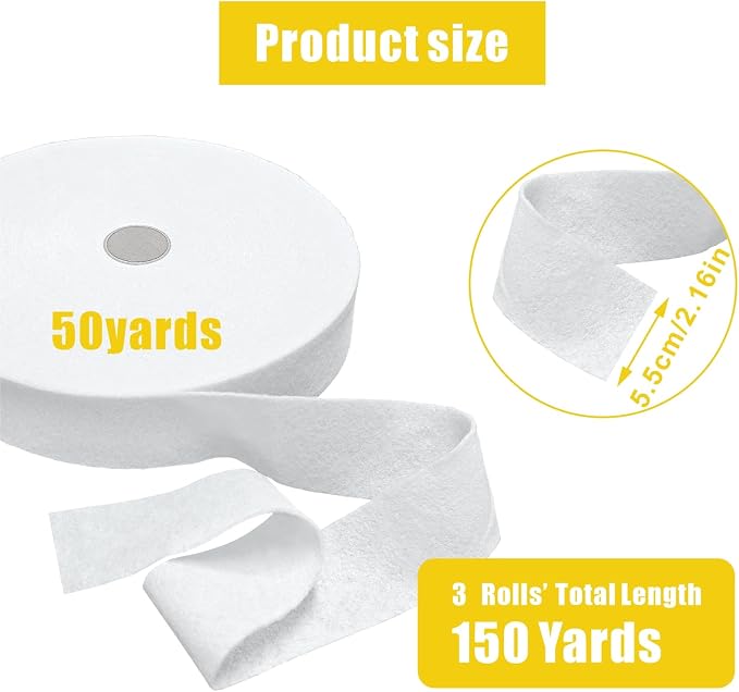 3 Rolls Jelly Roll Batting Strips - Image 2