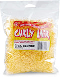 Hygloss 2 oz Curly Doll Hair for Crafts Blonde- Premium Synthetic Hair for Doll by HyglossProductsInc