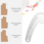 KEARING 32CM French Curve for Pattern Making, Vary Form Curve Ruler | Aviation - Image 6