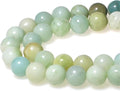 MJDCB Natural Stone Beads Multicolor Amazonite Round Loose Beads by MJDCB