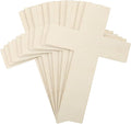 Anglechic 12 Pcs Wooden Cross Craft 12 Inch Wood Crosses by Anglechic