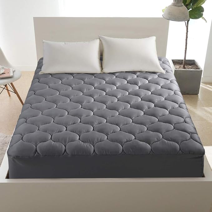 LEISURE TOWN Cotton Twin XL Mattress Pad Fitted Quilted Mattress Cover Pillow - Image 6