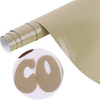 Tintnut Clay Creek Puff Heat Transfer Vinyl Roll, easy cut & weed, stretch by Tintnut