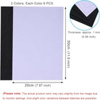 12 PCS Felt Fabric Sheets Black and White, 7.87 * 11.8 inch A4 Stiff Felt - Image 2