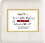 RRKTP Cotton Batting for Quilting，200 g/m² Lightweight Quilt Batting California by home
