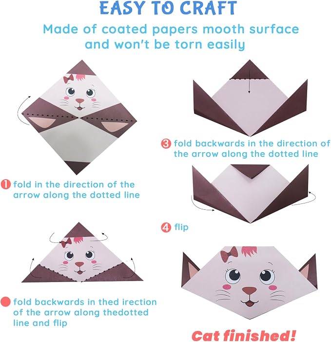 Origami Kit for Kids Ages 5-16, 212 Sheets - Image 5
