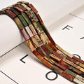30Pcs 4x13mm Red Creek Jasper Rectangle Tube Beads Jewelry Making | Picasso by LangLong