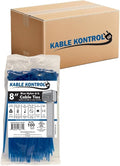 Kable Kontrol Blue Zip Ties 8 Inch 10, 50 Lbs Tensile Strength, Bulk Pack by KABLEKONTROL%C2%AE