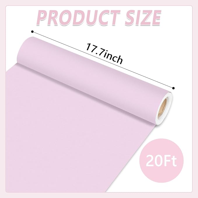 Qyeahkj Lavender Bulletin Board Paper Roll Light Purple Bulletin Board - Image 2