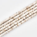 152pcs 4x2mm Natural White Turquoise Heishi Disc Rondelle Spacer Stone Semi by LIFAVOVY
