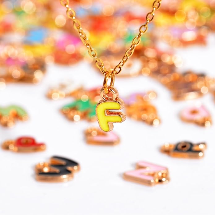 stino 200Pcs A-Z Metal Letter Charms - Image 2