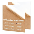 KINLINK 12x12 Plexiglass Sheets 1/8 inch Thick - 3mm White Cast Acrylic Sheet by KINLINK