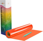 HTVRONT Heat Transfer Vinyl Neon Orange HTV Rolls, Heat Transfer Vinyl by HTVRONT