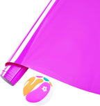 Tintnut Purple Neon Puff Heat Transfer Vinyl Roll, easy cut & weed, stretch by Tintnut