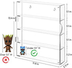 NIUBEE Acrylic Display Case for Figures: Dustproof Clear Mini Funko Case - Image 2