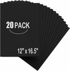 EPHECH 20Pack 12" x 16.5" Black Foam Board by EPHECH