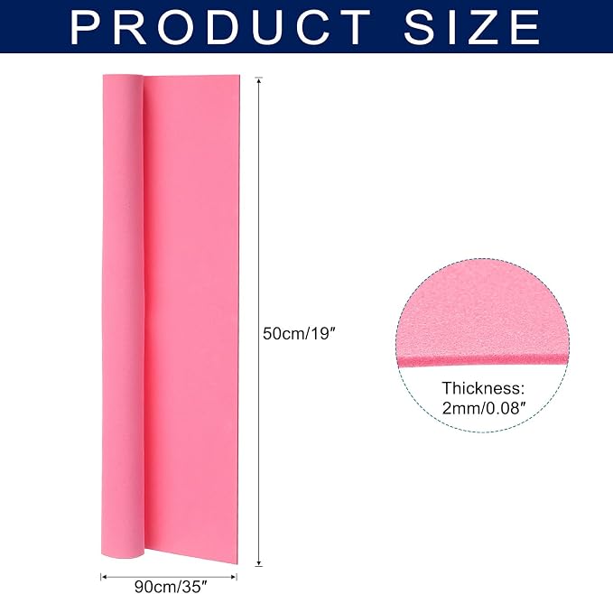 MECCANIXITY Foam Sheets Crafts 35x19 Inch 2mm EVA Craft Foam Paper Foam Sheets - Image 2