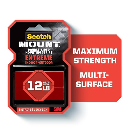 Scotch-Mount Extreme Double-Sided Mounting Strips, 32 Strips Total, 1 in x 3 in - Image 2