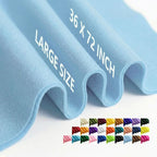 Blue Felt Fabric 36" x 72" 1.6mm Thick Large Craft Sheet | Soft, Flexible Felt by MEDIANER