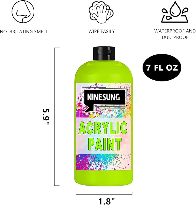 Grass Green Acrylic Paint, Professional 7 Fl Oz Paints - Image 2