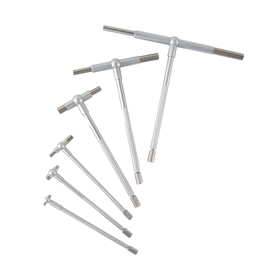 Beslands 6 Pc Telescoping Gage Set, T-Bore Hole Gauges, High Precision - Image 5