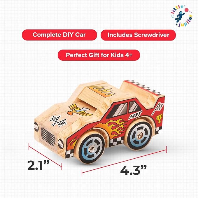 Little Jupiter DIY Wooden Kits w/Stickers - Image 4